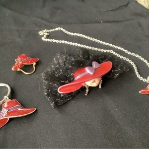 Red hat set , club of women who attended events in red hats ,